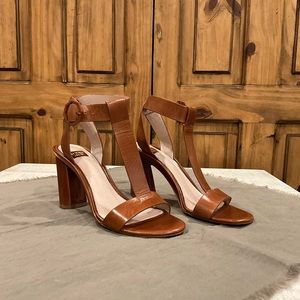 Louise et Cie Women's Kalee Leather Block Heel Slingback Sandal 6.5